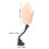 Practice Hand for Acrylic Nails, Realistic Flexible Silicone Left Hand with Adjustable Suction Base 2