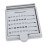 2er Pack Haftnotiz-Schablonen mit Halter, Grau, 7,5x9cm 8