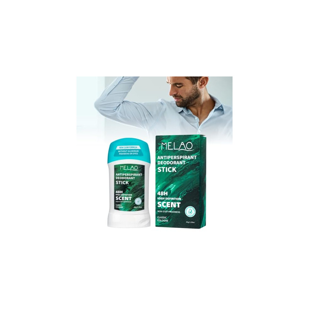 Men's Antiperspirant Deodorant Stick, 48H Sweat and Odor Protection, Classic Cologne Scent