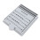 2er Pack Haftnotiz-Schablonen mit Halter, Grau, 7,5x9cm 6
