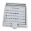 2er Pack Haftnotiz-Schablonen mit Halter, Grau, 7,5x9cm 16