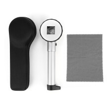 Magnifying Glass Loupe With LED Light, Super Bright Led Illuminated Handheld Magnifier For Jewelry Coins Antiques, Zinc Alloy Material Double Glass Le