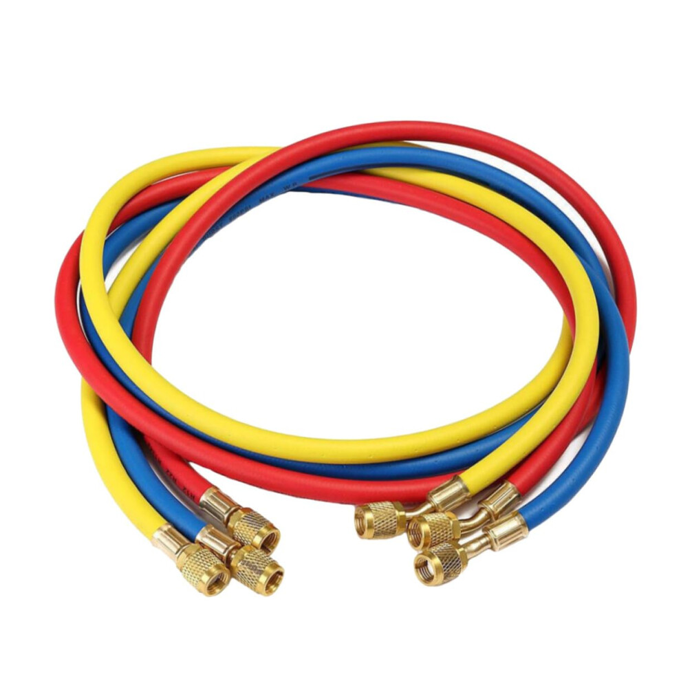 Hvac Charging Hose With 1/4 Inch Sae Fittings For R404 R502, Pressure Oilresistant Rubber 9187378135426