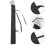 3Pcs Black Multipurpose Sword Carrying Case Durable Fabric Storage Bag 11