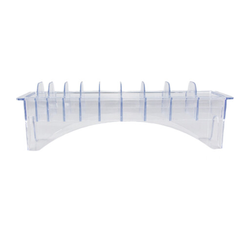 3Pcs Clear Durable Plastic Storage Box Hair Comb Holder for Salon Use