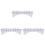 3Pcs Clear Durable Plastic Storage Box Hair Comb Holder for Salon Use 2