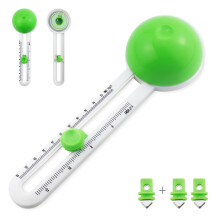 Circular Paper Cutter Rotary Circle Cutter With Three Replaceable Blades For Scrapbooking And Card Making Green