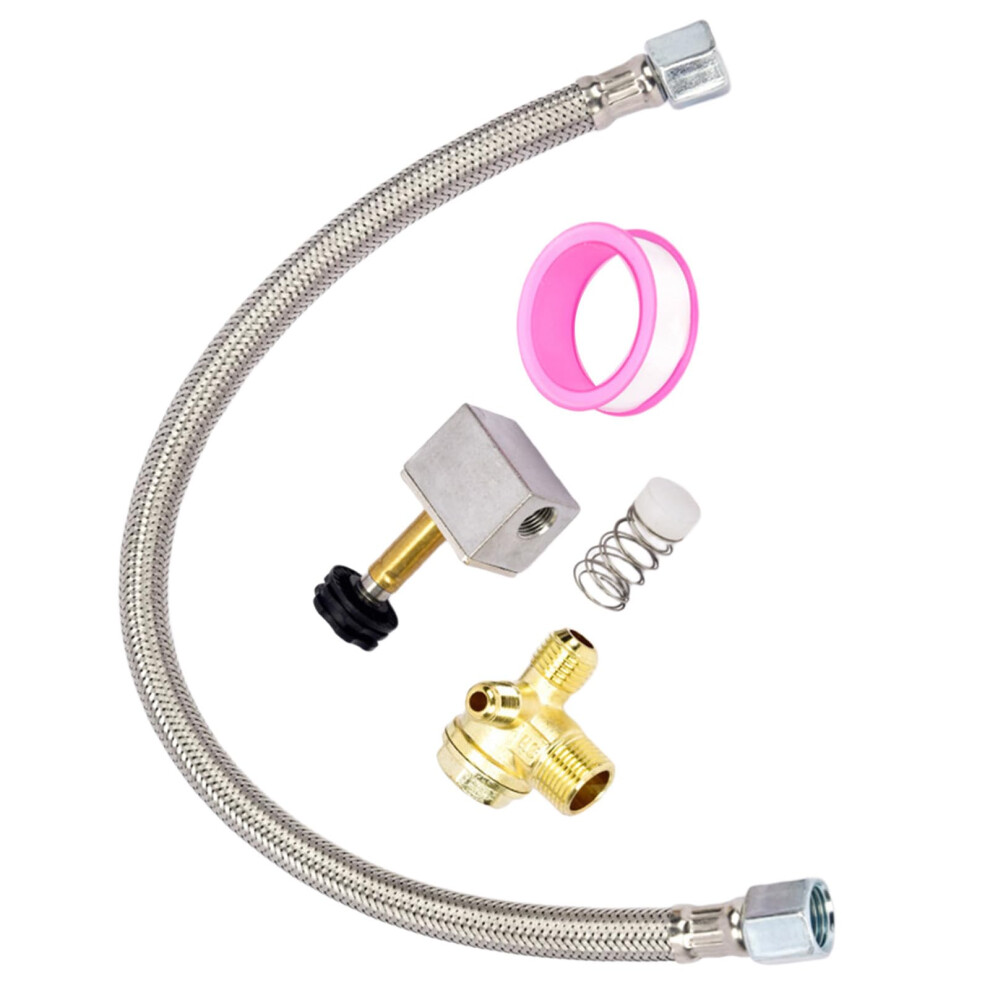 Air Compressor Check Valve Hose 40Cm Replacement Prevents Air Backflow Easy Threaded Installation 9187378136096