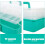 Large Foldable Tool Box with 3Layer Compartments, Durable Tool Organizer for Home and Office Storage 5