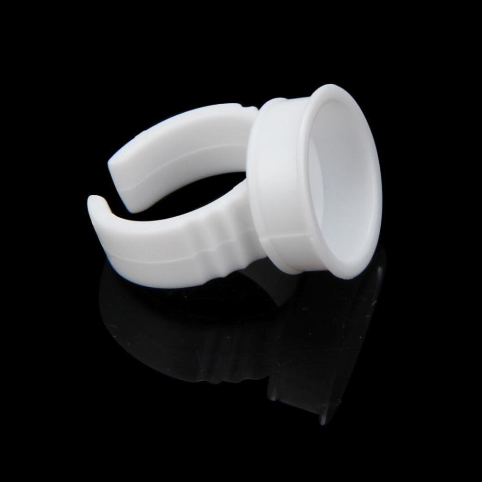 Tattoo Ink Cup Rings 200pcs Disposable Pigment Holder for Permanent Makeup and Eyelash Glue