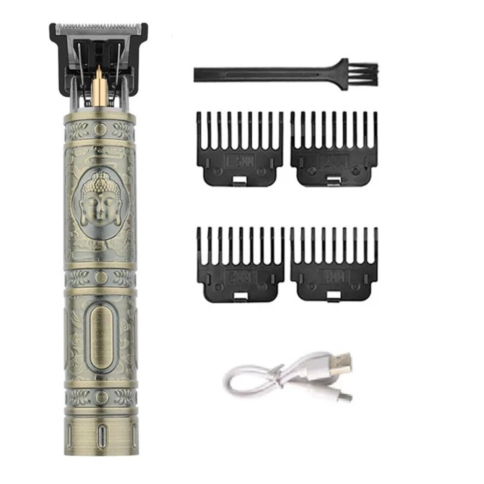 Professional Hair Clipper for Men Cordless Electric Trimmer with Titanium Blade Waterproof Low Noise