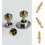 Basin Pop Up Waste Click Clack Sink Plug, Brass Spring Push, Universal Bathroom Sink Replacement 4