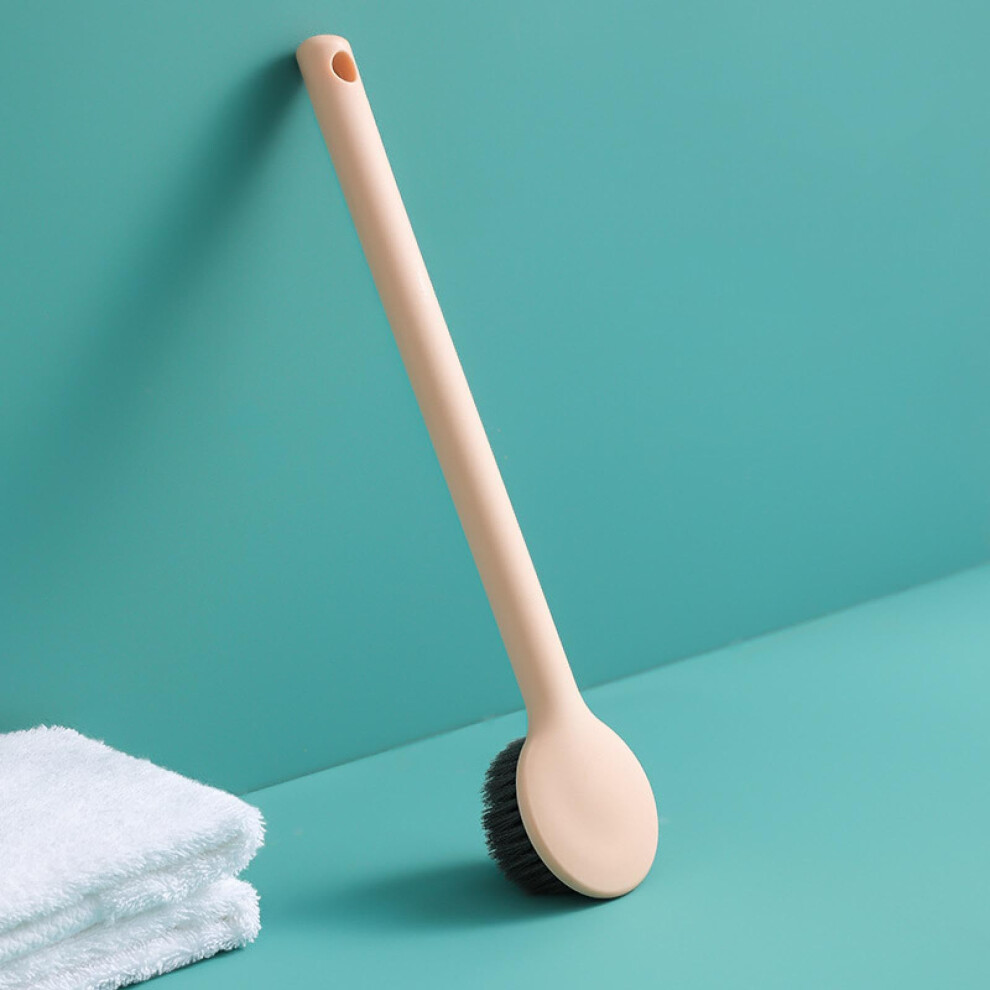Long Handle Soft Bristle Bath Brush with Massage Function for Gentle Deep Clean and Non Slip Grip