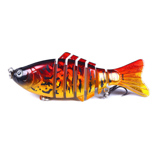 Swimbait 7 Segment künstliche harte Köder Schwimmköder mit-Typ 1