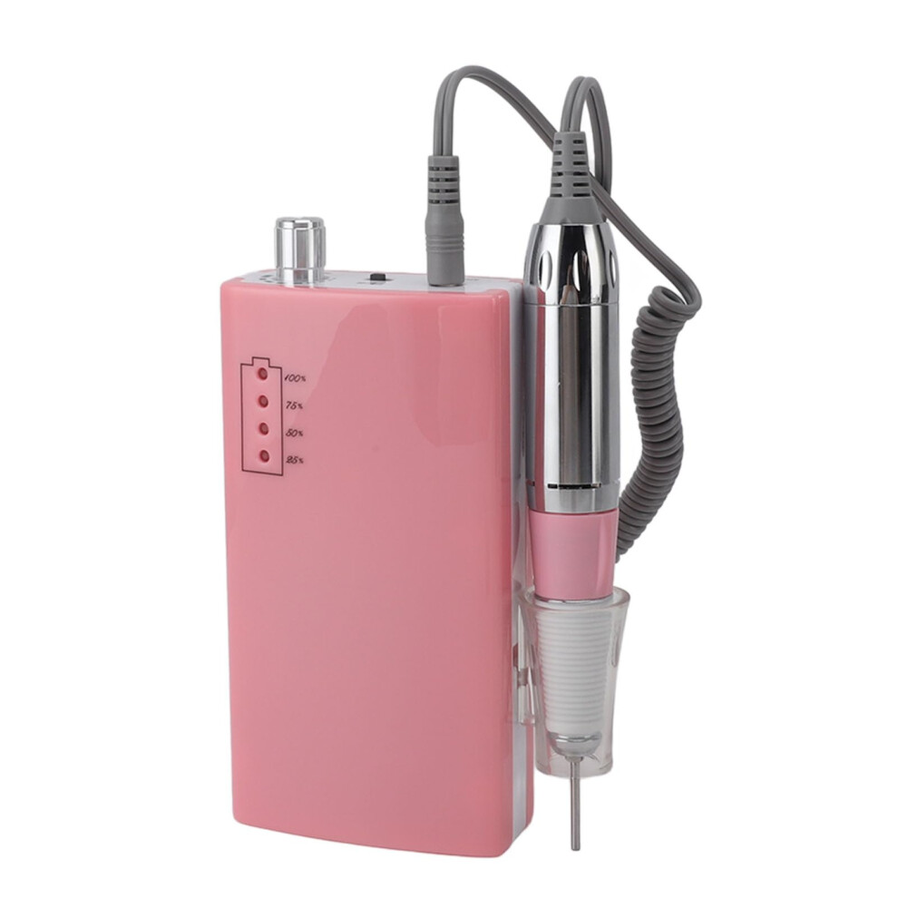 Nail Drill Machine 30000 RPM Rechargeable Electric Nail File with 6 Grinding Heads for Manicure
