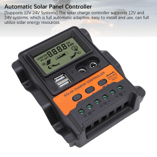10A 12V/24V Solarladeregler Dual USB/DC 2