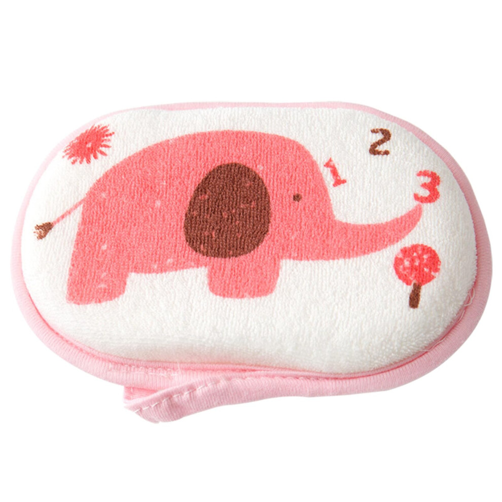 Baby Bath Sponge with Cartoon Design, Soft for Newborns, Gentle Skin Care, Includes Baby Bath Towel