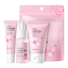 Skincare Gift Set Sakura for Teenage Girls with Serum Eye Cream and Cream Travel Size Hydration