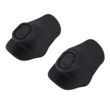 2 Stück Silikon Workout-Griffe Rutschfest Ergonomisch für Krafttraining Schwarz
