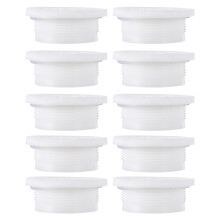 20Pcs White Chemical Bucket Caps with Thread for Barrel Storage