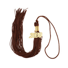 10Pcs Lightweight Coffee Polyester Tassels for Graduation Accessories
