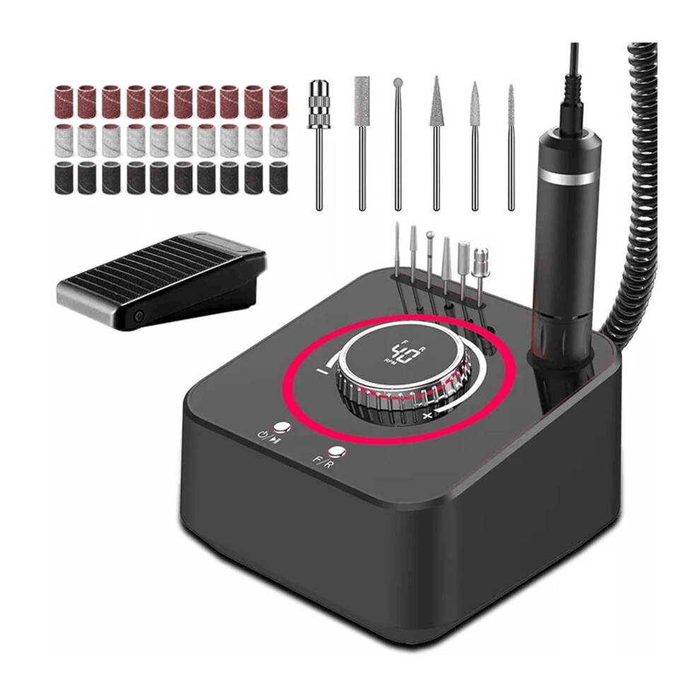 Electric Nail Drill Machine 40000RPM Professional Nail File Kit for Acrylic and Gel Nails