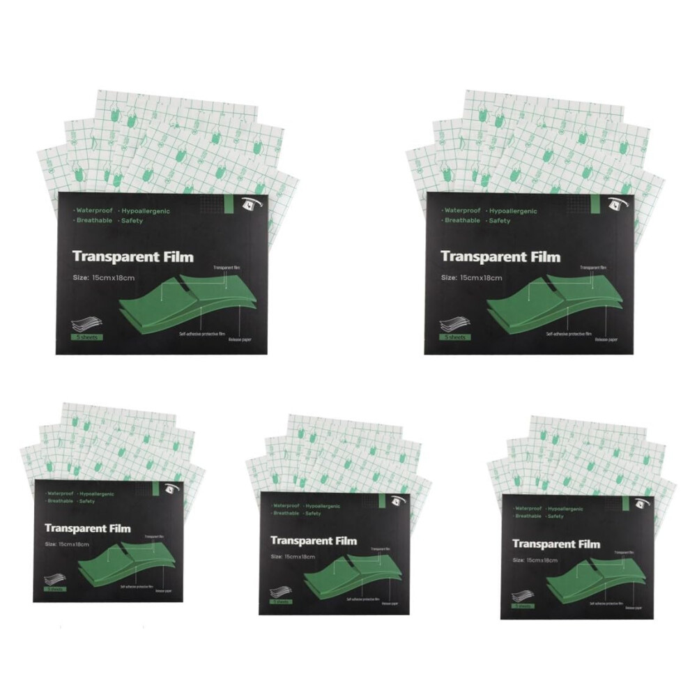 Tattoo Aftercare Bandage Waterproof Transparent Second Skin Film for Healing Protection 6x7in 25pcs