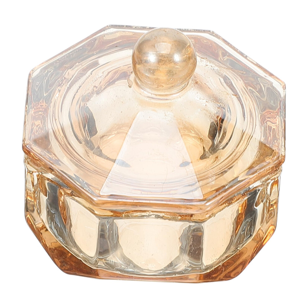 Nail Liquid Dappen Dish with SpillResistant Lid, Acrylic Nail Liquid Holder for Salon and Home Use