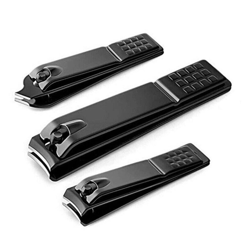 Stainless Steel Nail Clippers with Precision Blades, Ergonomic Handle for Thick Toenails and Fingernails