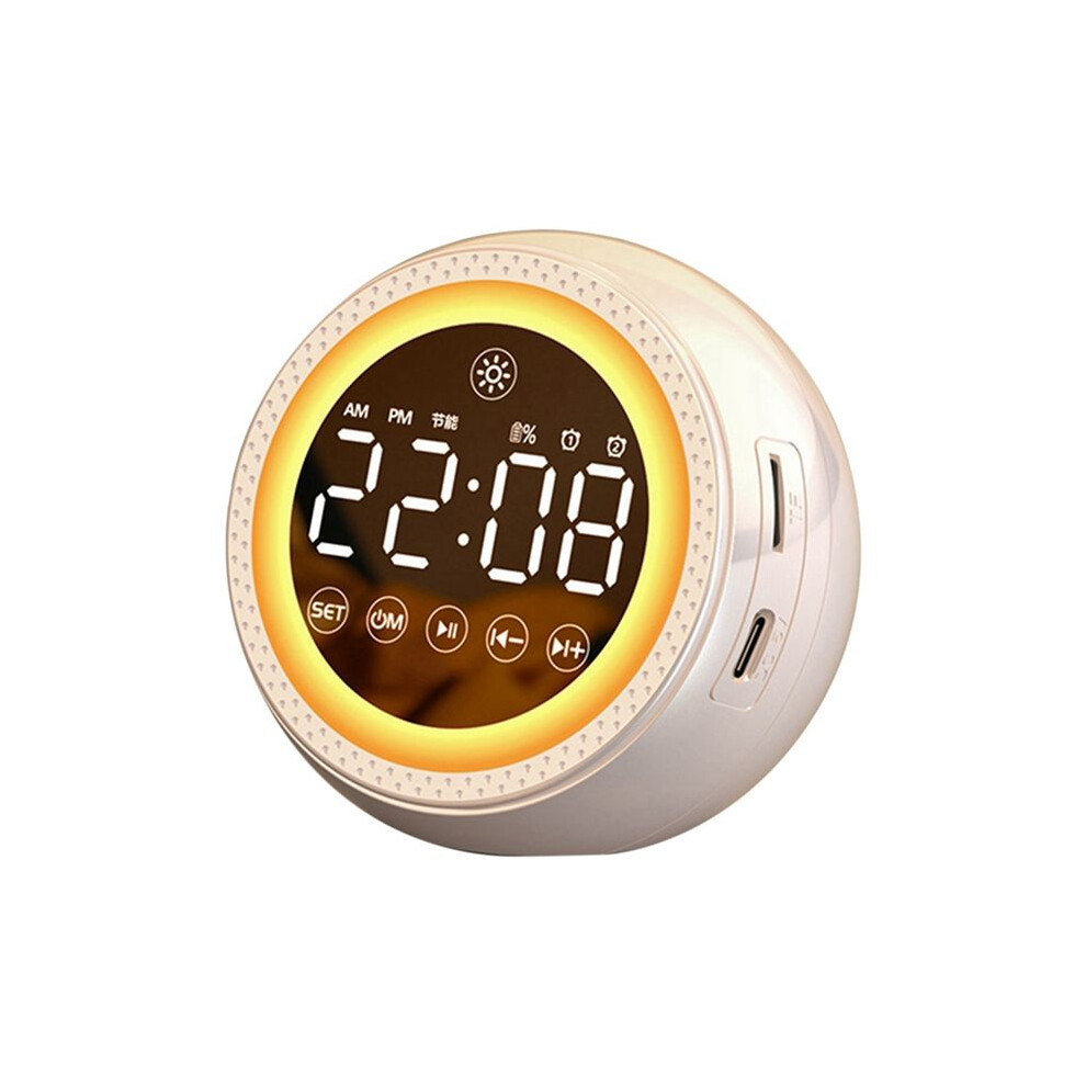 Noise Sounder-Nightlight, Alarm Clock,Sleep Aids Suitable For All Ages White
