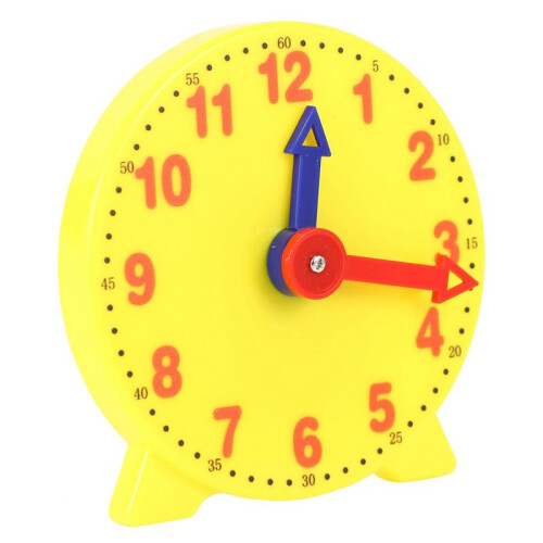 10pcs 4 Inch Student Learning Clock  Model Teacher Gear Clock 12/24 Hour School Learning Tools 1