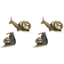 4 Pezzi Decorazione Lumaca Laghetto All'Aperto Figurine da Giardino Lumaca Lumaca nel Ottone con Effetto Decorativo il Significato Della Lumaca Che