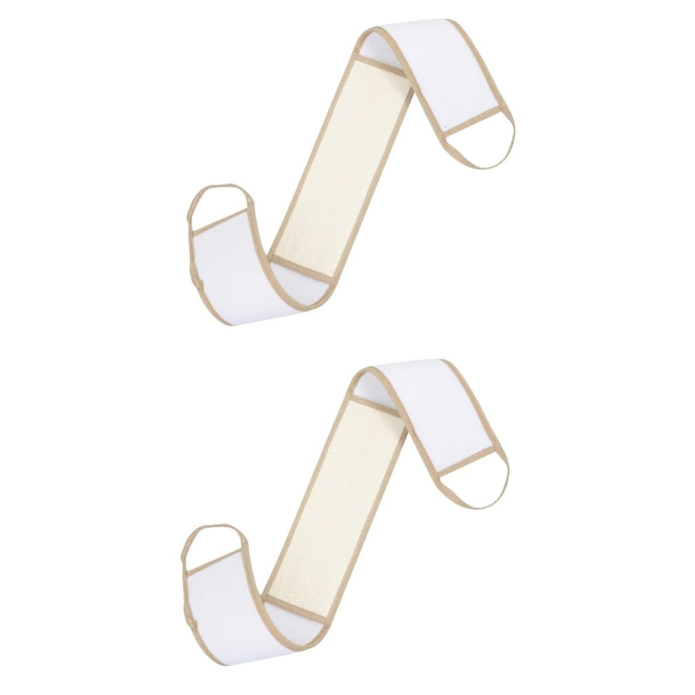 2pcs Loofah Back Scrubber for Shower Long Strip Reach Body Exfoliating Towel for Dead Skin Removal