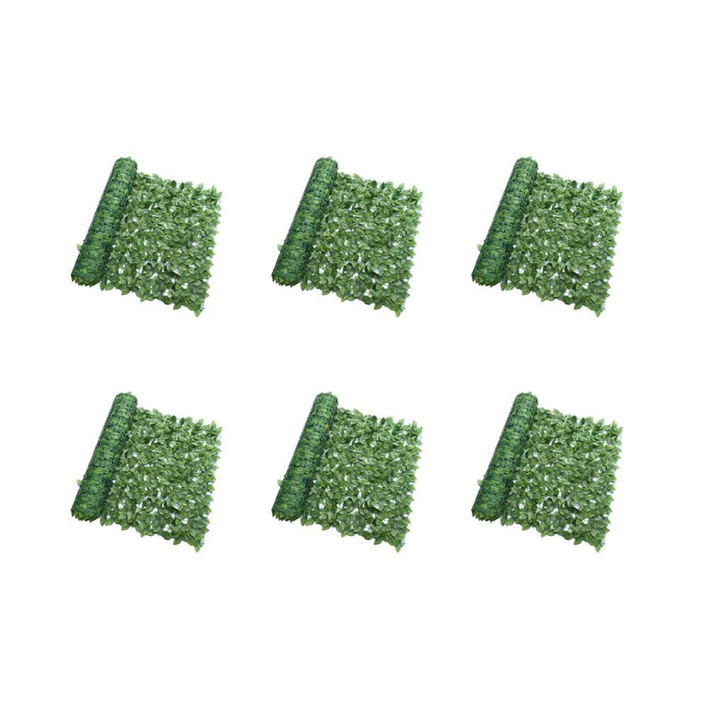 6X Artificial Plant Fence Green Leaf Fence Panels Privacy Fence Screen For Home Garden Yard Decoration 6031479435356