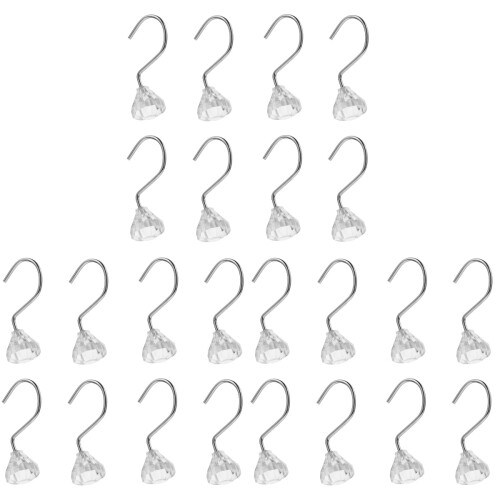 36Pcs Pineapple Shower Curtain Hooks Silver Hook for Home 1