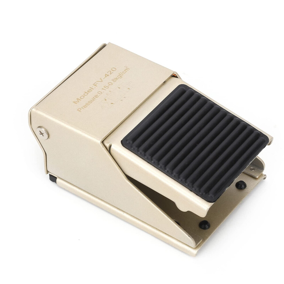 Pneumatic Foot Pedal Valve 4Way 2Position Aluminum Alloy For Precise Industrial Air Control 9187378142479