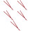 5Pairs Wooden Chopsticks Red for Home Multi-Function Food Use 9