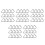 100Pcs Weather-Resistant Silver Triangle Rings for Trampoline Repair 8