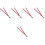 5Pairs Wooden Chopsticks Red for Home Multi-Function Food Use 6