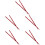 5Pairs Wooden Chopsticks Red for Home Multi-Function Food Use 8