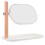 4Pcs White Oval Mirror Rotatable ABS Frame Desk Vanity for Home Makeup 3