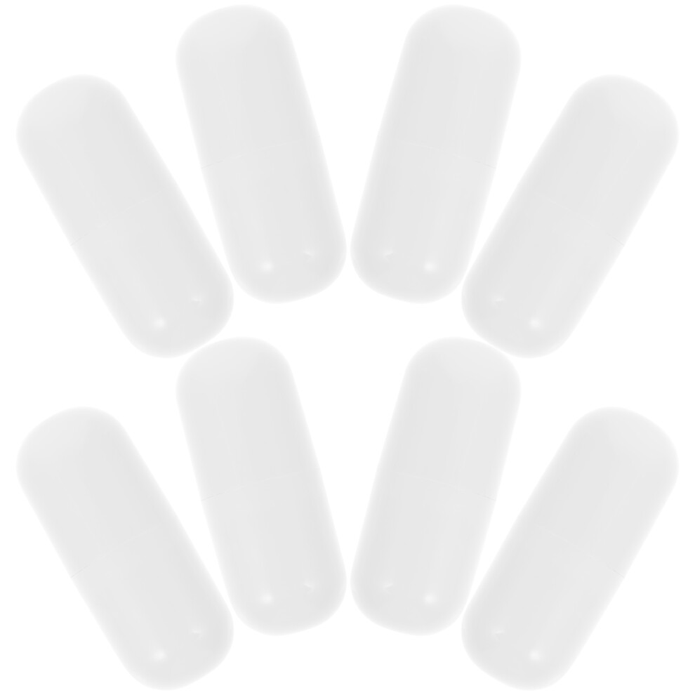 Totority White 32Pcs Mini Refillable Capsule Tubes Pp For Lipstick & Travel