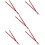 5Pairs Wooden Chopsticks Red for Home Multi-Function Food Use 10