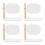 4Pcs White Oval Mirror Rotatable ABS Frame Desk Vanity for Home Makeup 5