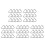100Pcs Weather-Resistant Silver Triangle Rings for Trampoline Repair 9