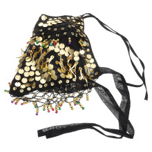 3Pcs Multi Color Sequin Fringe Tops for Belly Dancing Party Costumes