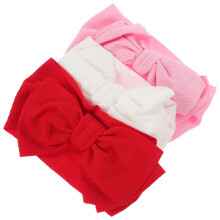 12Pcs Newborn Headbands Fabric Bow Headband for Baby Girls Party Wear