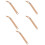 5Pcs Chocolate Wood Knitting Shuttle Versatile Tapestry Making Tool 9