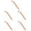 5Pcs Chocolate Wood Knitting Shuttle Versatile Tapestry Making Tool 8