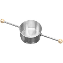 4Pcs Silver Cocktail Jigger Measuring Cups Double Bead Metal Bar Tools